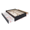 Queen Select 4-Post Platform Bed with 4 Drawers