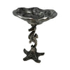 Cast Aluminum Seahorse & Starfish Pedestal Serving Bowl