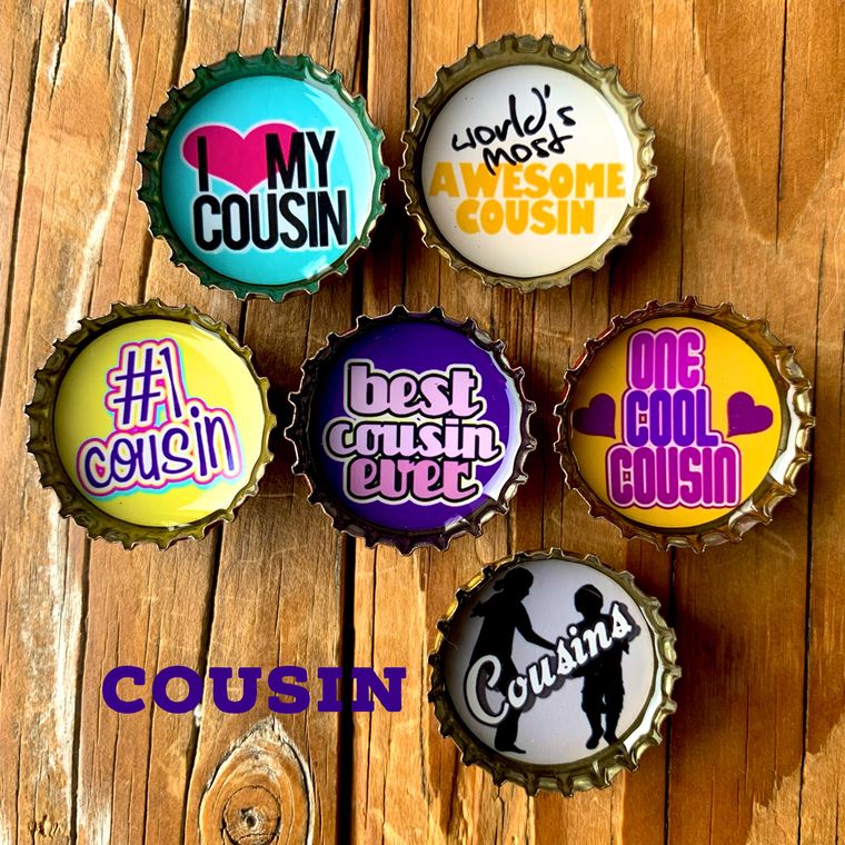Cousin Magnets - Set of 6 - Gifts for You 'n Me