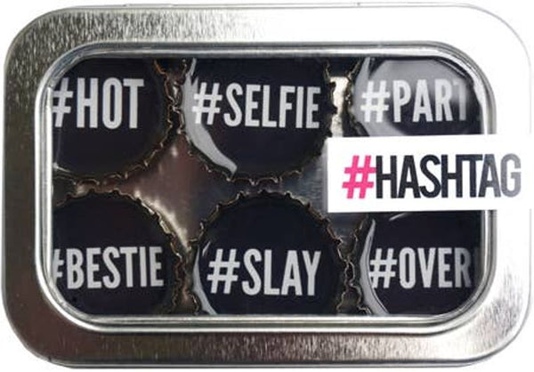 #Hashtags themed Magnet - Set of 6 - Gifts for You 'n Me