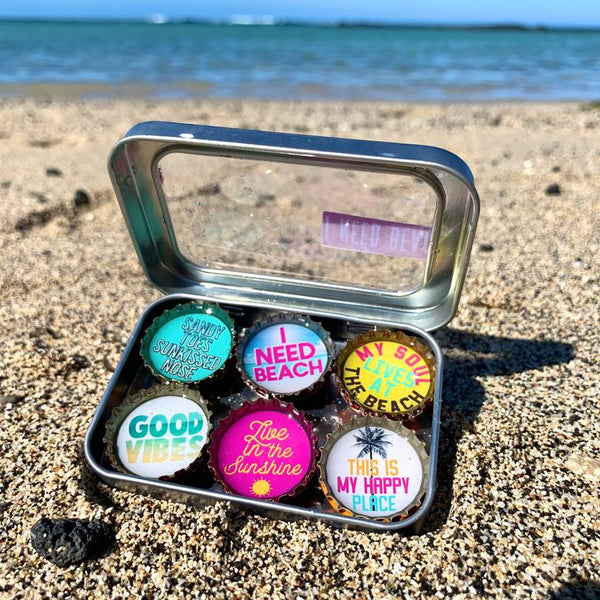 I Need Beach Summer Magnets - Set of 6