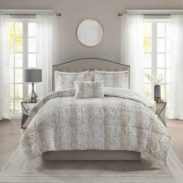 Zuri Faux Fur Comforter Set by Madison Park - Gifts for You 'n Me