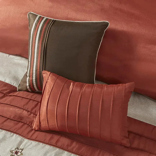 Serene Embroidered 7 Piece Comforter Set by Madison Park - Gifts for You 'n Me