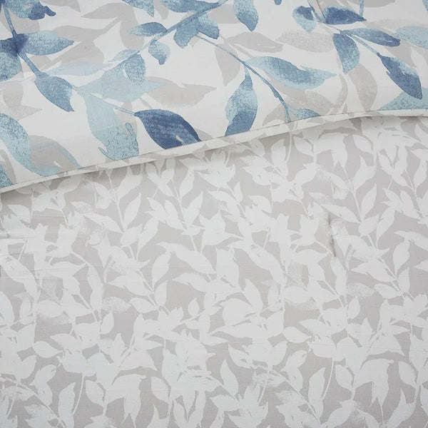 Sofia Reversible Comforter Set with Bed Sheets in Blue - Gifts for You 'n Me