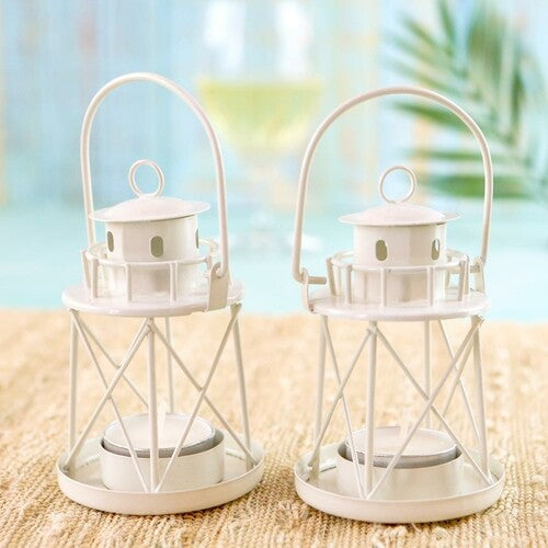 By the Sea Lighthouse Tea Light Holder Lantern - Gifts for You 'n Me