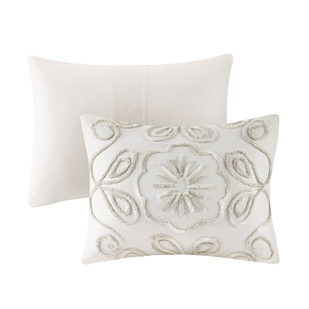Violette 3 Piece Tufted Cotton Chenille Comforter Set by Madison Park