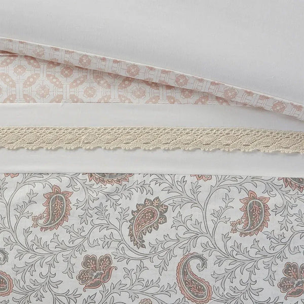 Dawn 9 Piece Cotton Percale Comforter Set by Madison Park - Gifts for You 'n Me