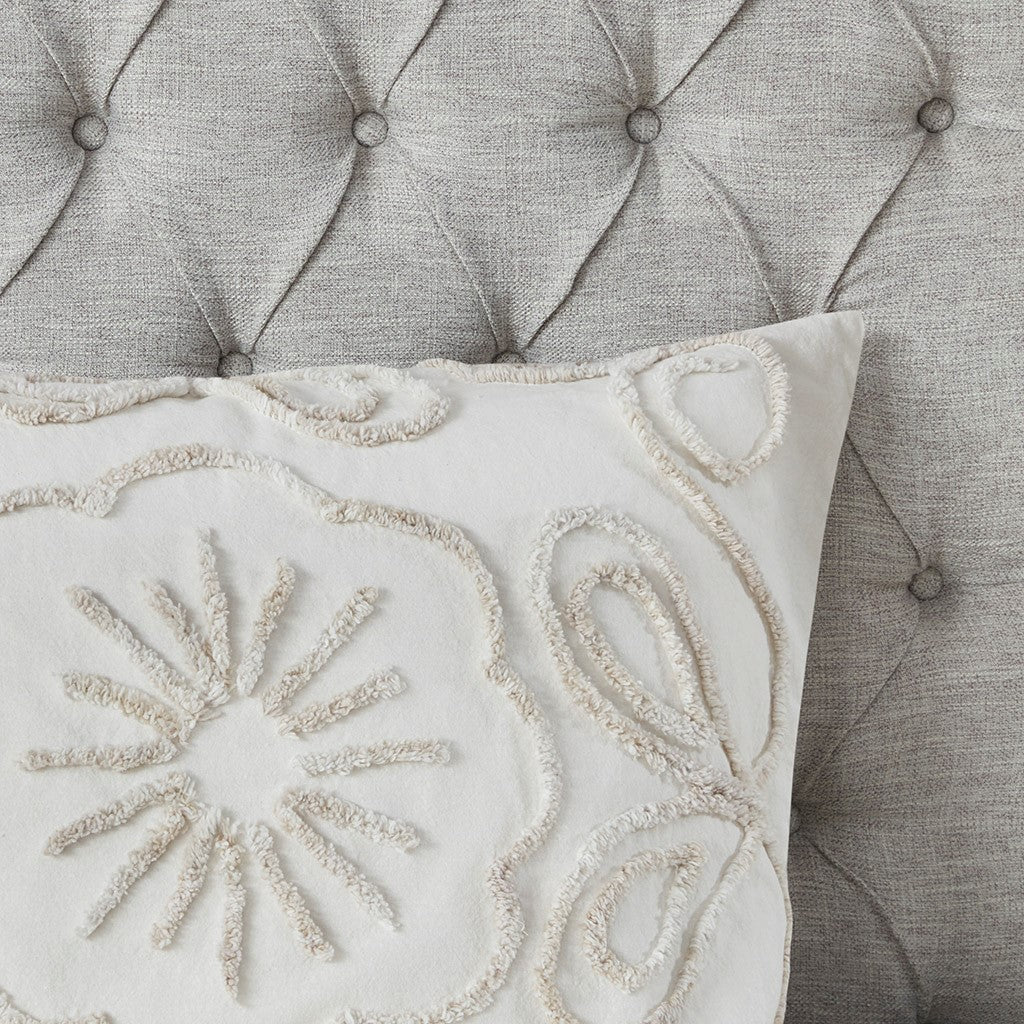 Violette 3 Piece Tufted Cotton Chenille Comforter Set by Madison Park