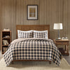 Check Oversized Quilt Mini Set - Tan