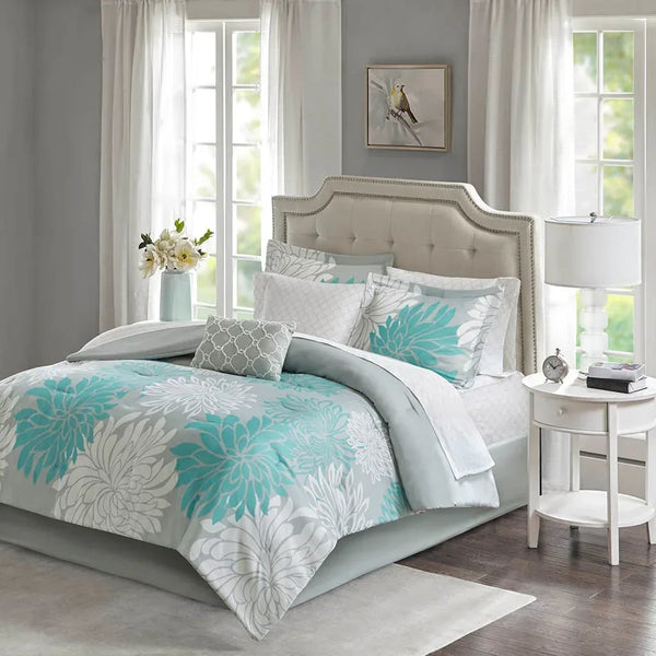 Maible Comforter Set with Cotton Bed Sheets by Madison Park Essentials - Gifts for You 'n Me