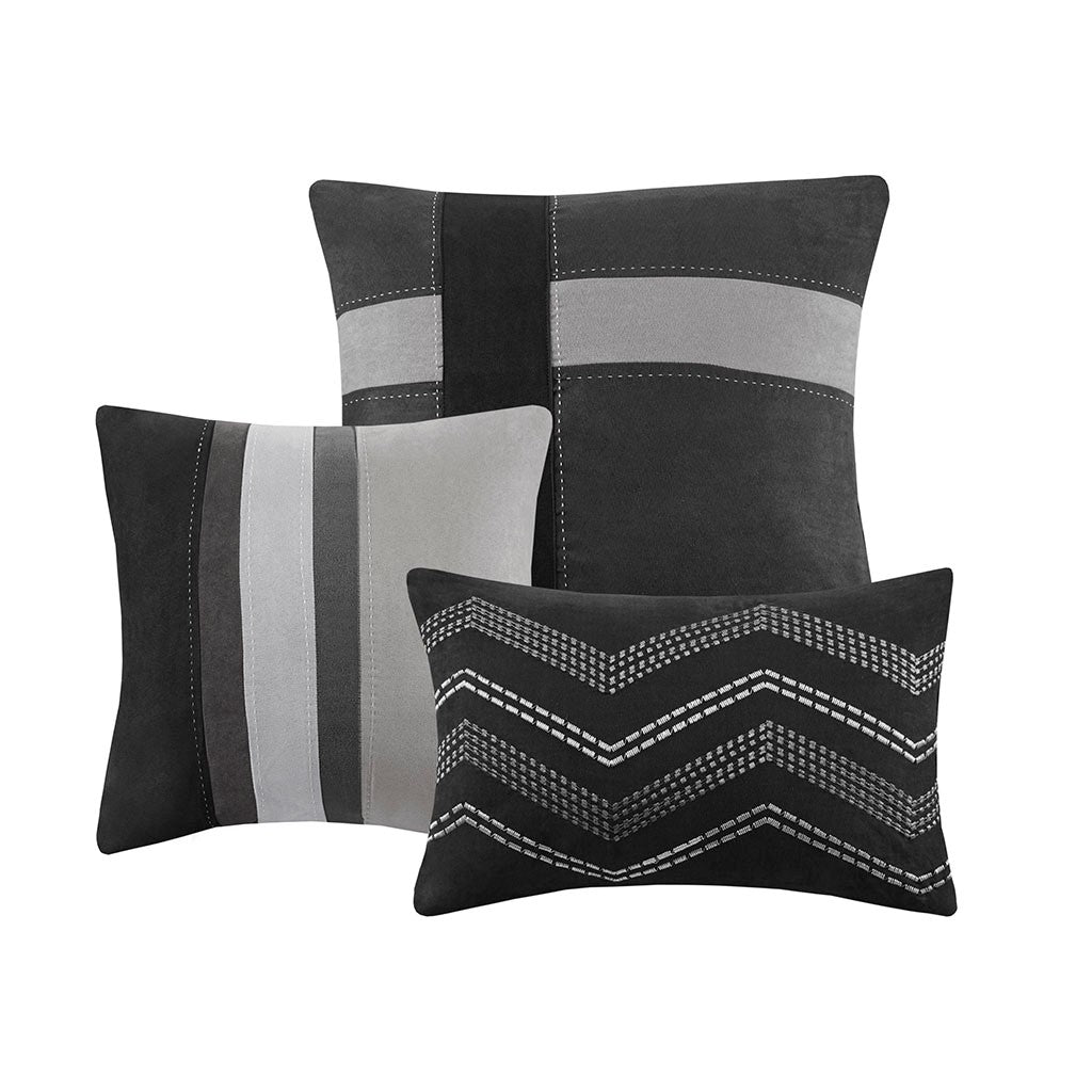 Palisades 7 Piece Faux Suede Comforter Set by Madison Park