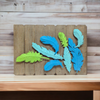 Feather Collage Wood/metal Wall Art