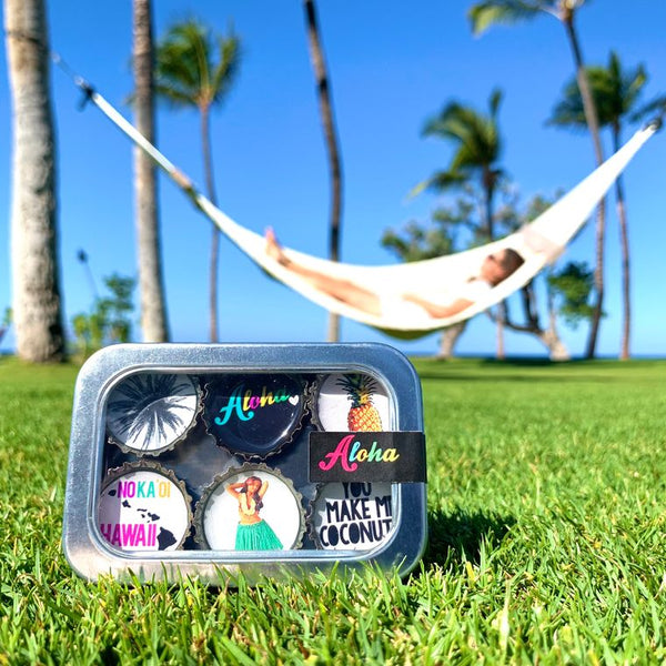 Aloha Summer Magnets - Set of 6