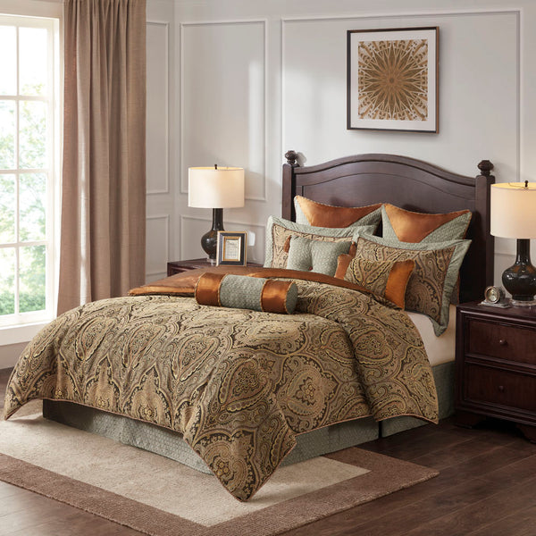 Canovia Springs Jacquard Comforter Set