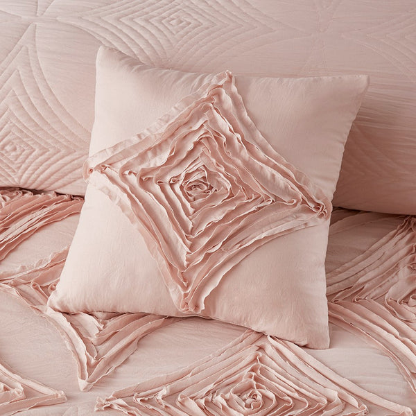Colette 4 Piece Blush Comforter Set  by Madison Park - Gifts for You 'n Me