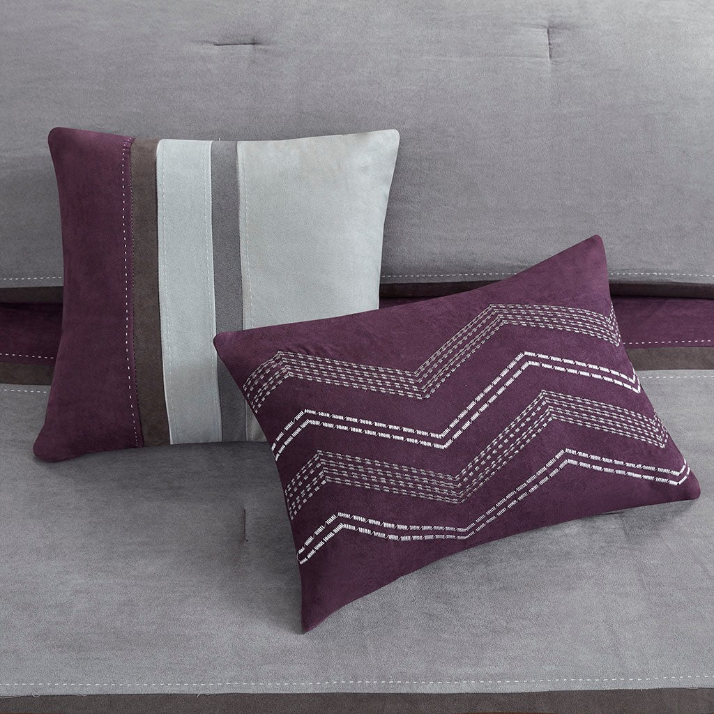 Palisades 7 Piece Faux Suede Comforter Set by Madison Park