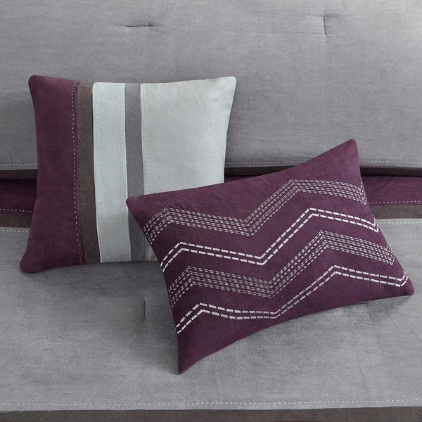 Palisades 7 Piece Faux Suede Comforter Set by Madison Park - Gifts for You 'n Me