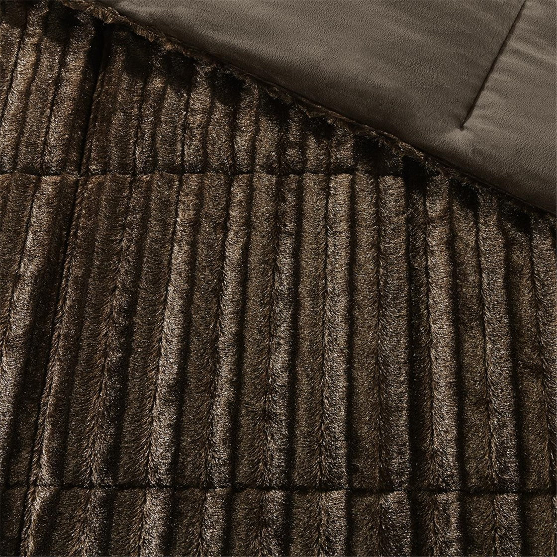 Duke Faux Fur Comforter Mini Set by Madison Park
