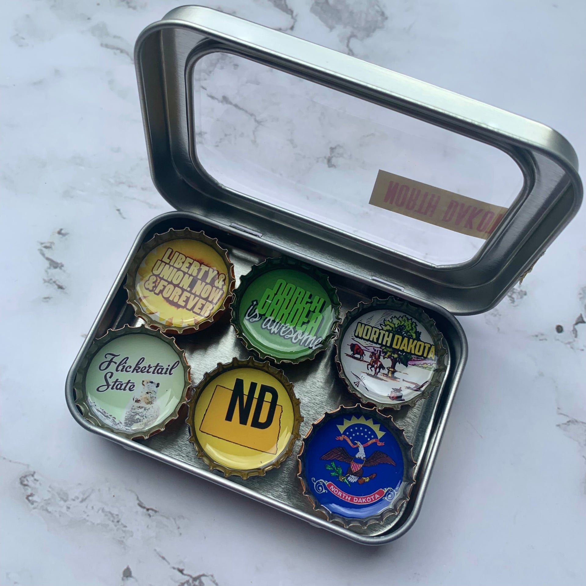 North Dakota Magnets - Set of 6 - Gifts for You 'n Me
