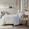 Sofia Reversible Comforter Set with Bed Sheets in Blue
