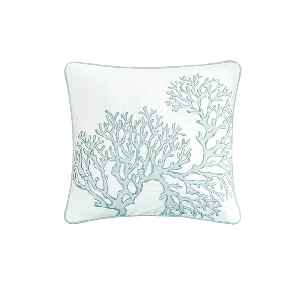 Seaside 4 Piece Cotton Coverlet Set - Aqua