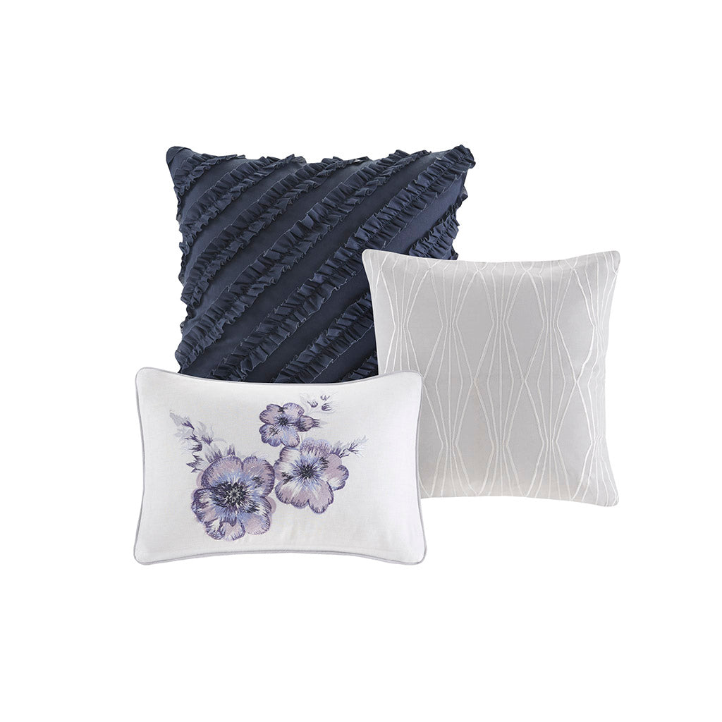 Enza 7 Piece Cotton Printed Comforter Set  by Madison Park