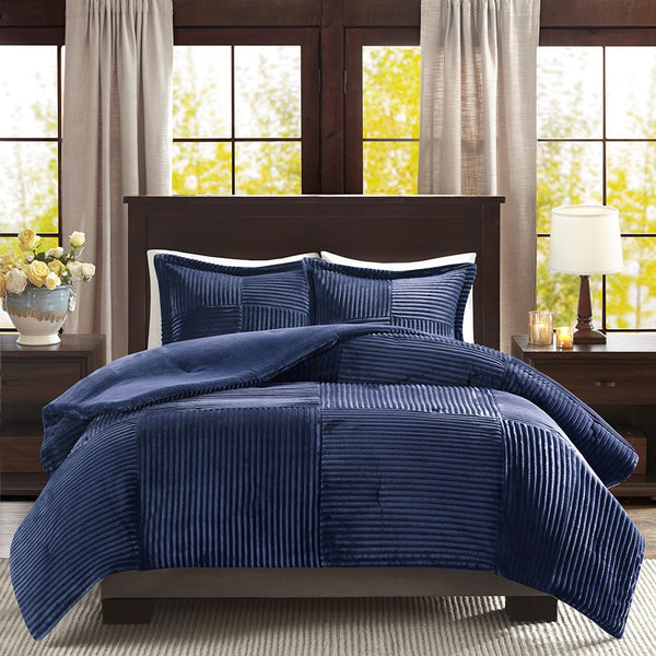 Parker Corduroy Plush Comforter Mini Set by Madison Park - Gifts for You 'n Me