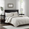 Harper Velvet 3 Piece Coverlet Set - Ivory