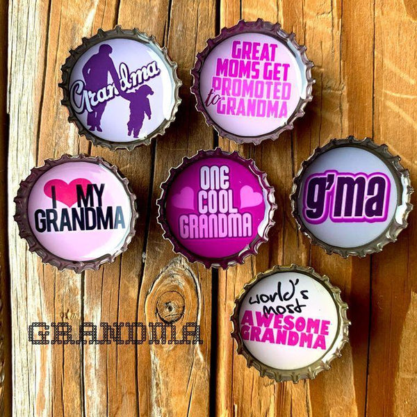 Grandma Magnets - Set of 6 - Gifts for You 'n Me