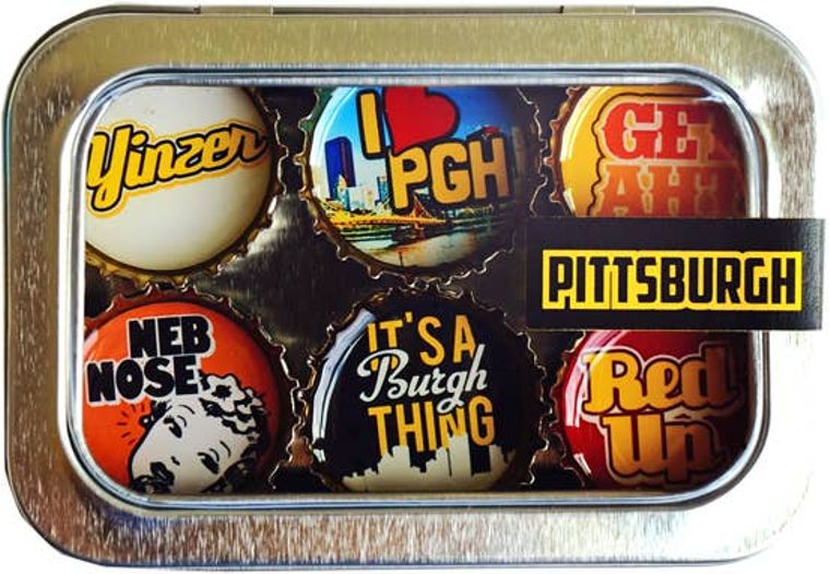Pittsburgh Magnets - Set of 6 - Gifts for You 'n Me