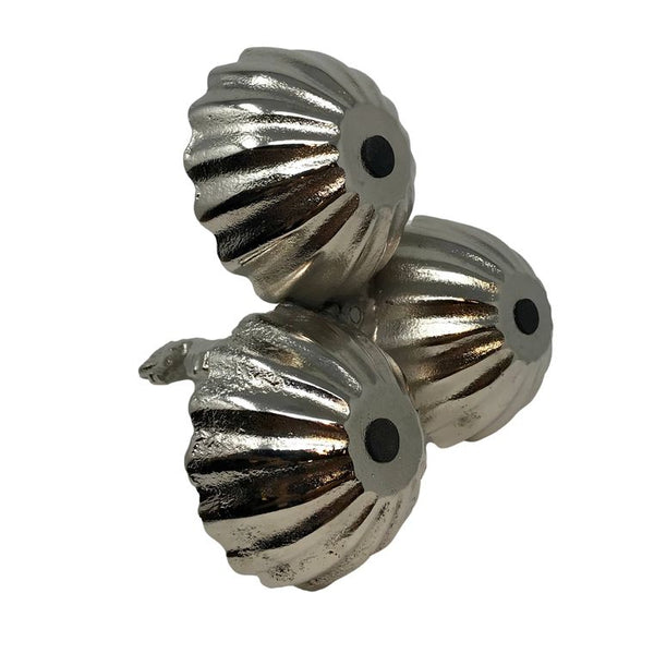 Polished Cast Aluminum Seahorse 3 Bowl Serving Centerpiece - Gifts for You 'n Me