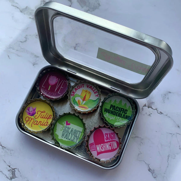 Skagit Valley, Washington Magnets - Set of 6 - Gifts for You 'n Me
