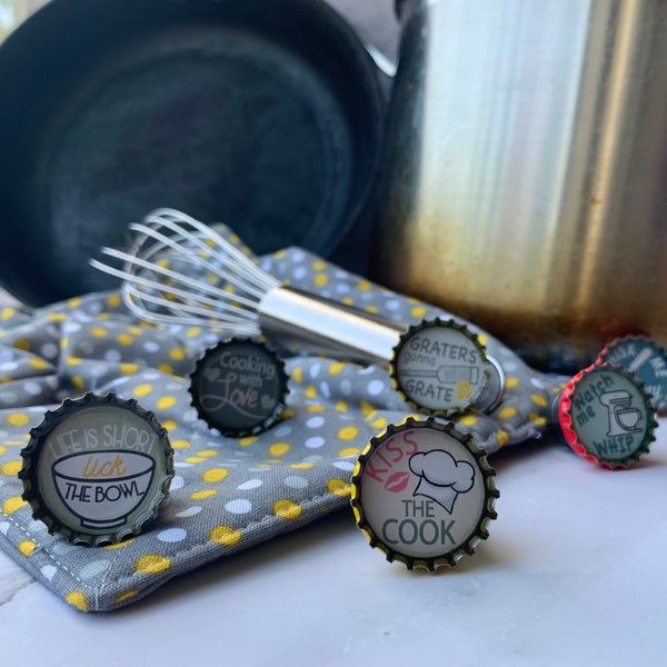 Kiss The Cook Magnets - Set of 6 - Gifts for You 'n Me