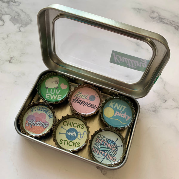Knitting Magnets - Set of 6 - Gifts for You 'n Me