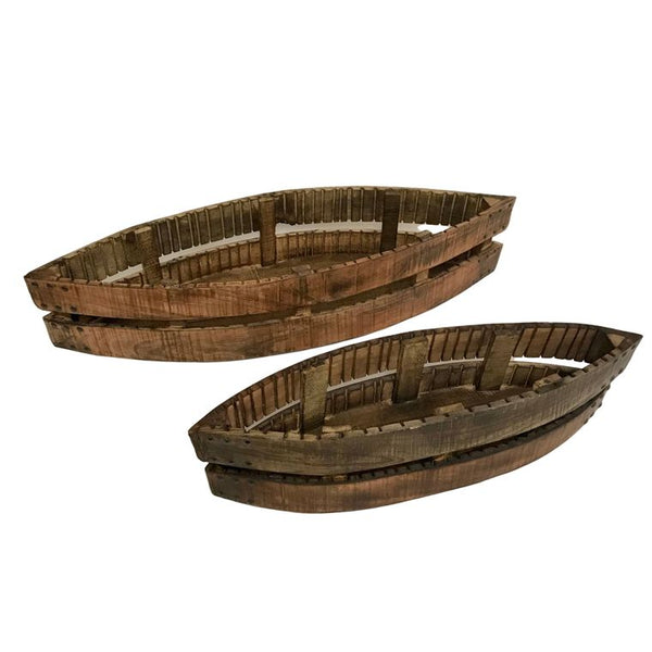 Set Of 2 Boat Shaped Bowls - Gifts for You 'n Me