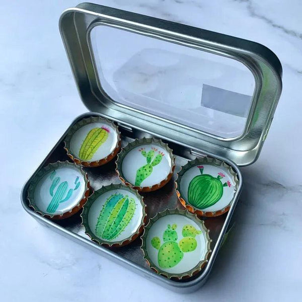 Cactus Magnets - Set of 6 - Gifts for You 'n Me