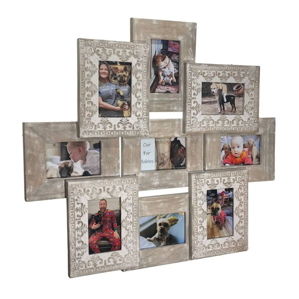St. Germain Mango Wood 9 Photo Frame Wall Collage