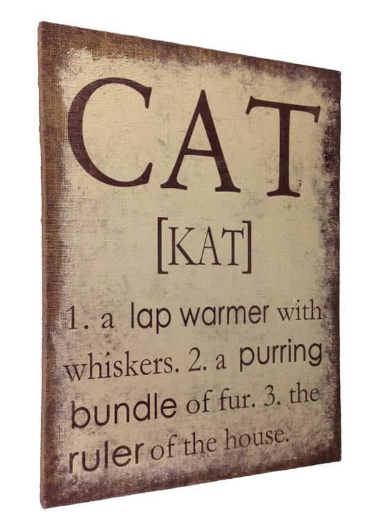 Cat Wall Decor Burlap - Gifts for You 'n Me