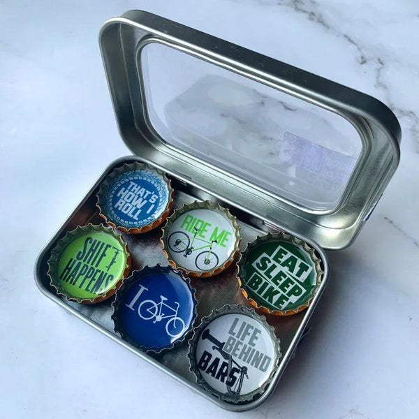 Bike Magnets - Set of 6 - Gifts for You 'n Me