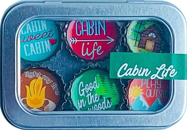 Cabin Life Magnets - Set of 6 - Gifts for You 'n Me