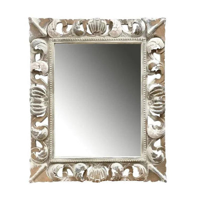 NOTRE DAME Hand-Carved Wood Wall Mirror