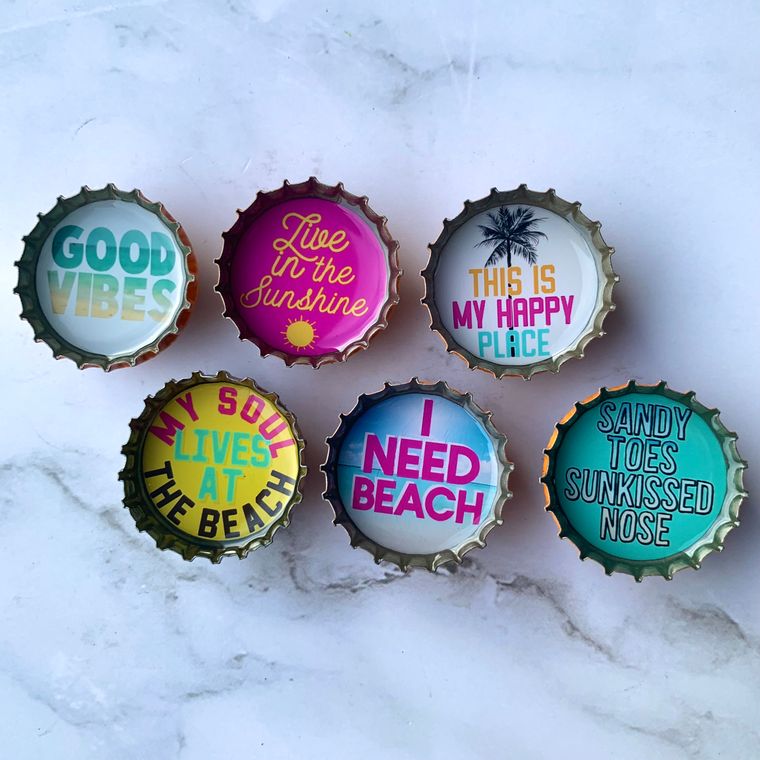 I Need Beach Summer Magnets - Set of 6