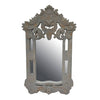 Hand Carved Wood Greystone Wall Mirror