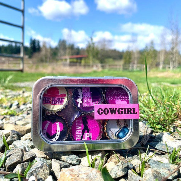 Cowgirl Magnets - Set of 6 - Gifts for You 'n Me