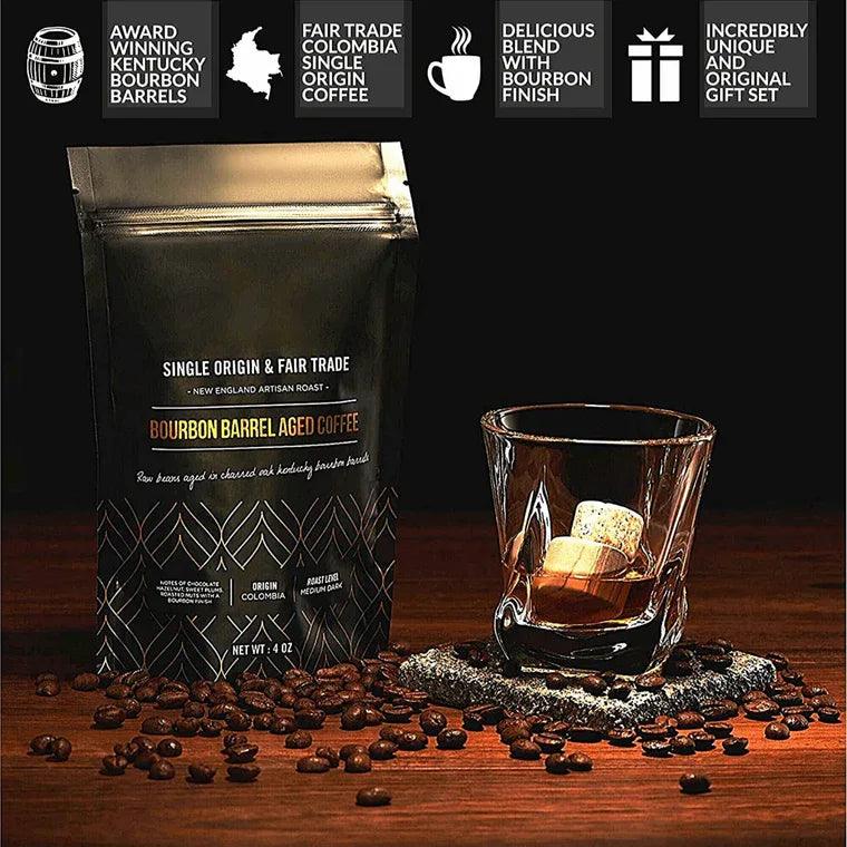 The Gourmet Set - ROCKS x Bourbon Barrel Aged Coffee - Gifts for You 'n Me