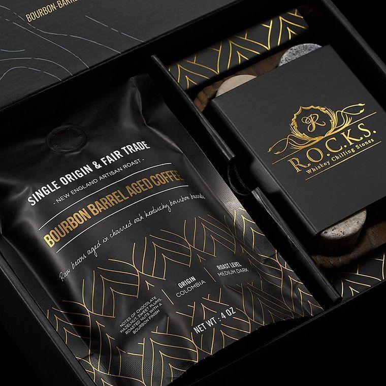 The Gourmet Set - ROCKS x Bourbon Barrel Aged Coffee - Gifts for You 'n Me