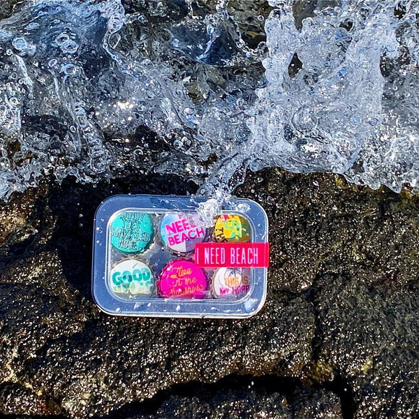 I Need Beach Summer Magnets - Set of 6