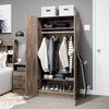 Elite 32 inch Wardrobe Cabinet, Drifted Gray (DEW-3264)
