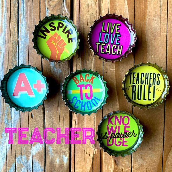 Teacher / Back To School Magnets - Set of 6 - Gifts for You 'n Me