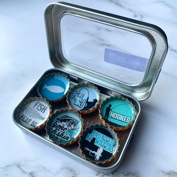 Gone Fishin' / Father's Day Magnets - Set of 6